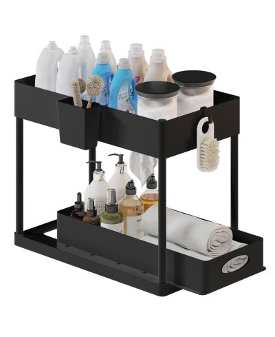 StorageBud Under Sink Bathroom & Kitchen Cabinet Organizer