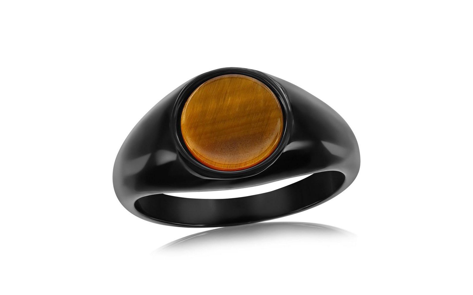 Simona кольцо Metallo с инкрустацией Tiger Eye
