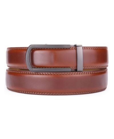 Mio Marino Men's Ribbed Metal Ratchet Belt