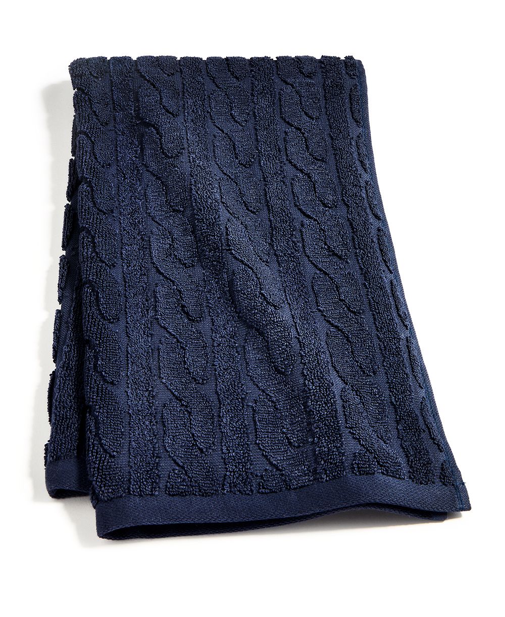 Lauren Ralph Lauren Sanders Cable Hand Towel, 16" x 30"