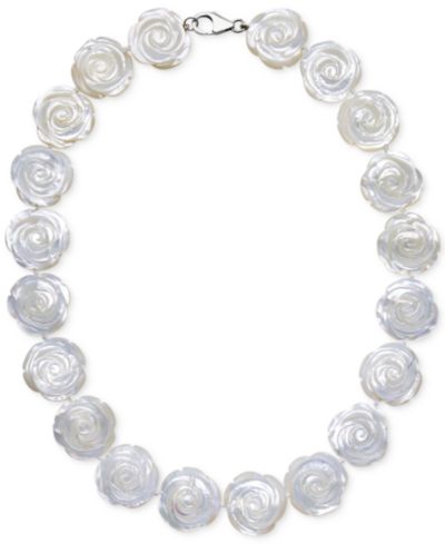 Ожерелье-воротник с жемчужиной Mother of Pearl из стерлингового серебра (20mm)