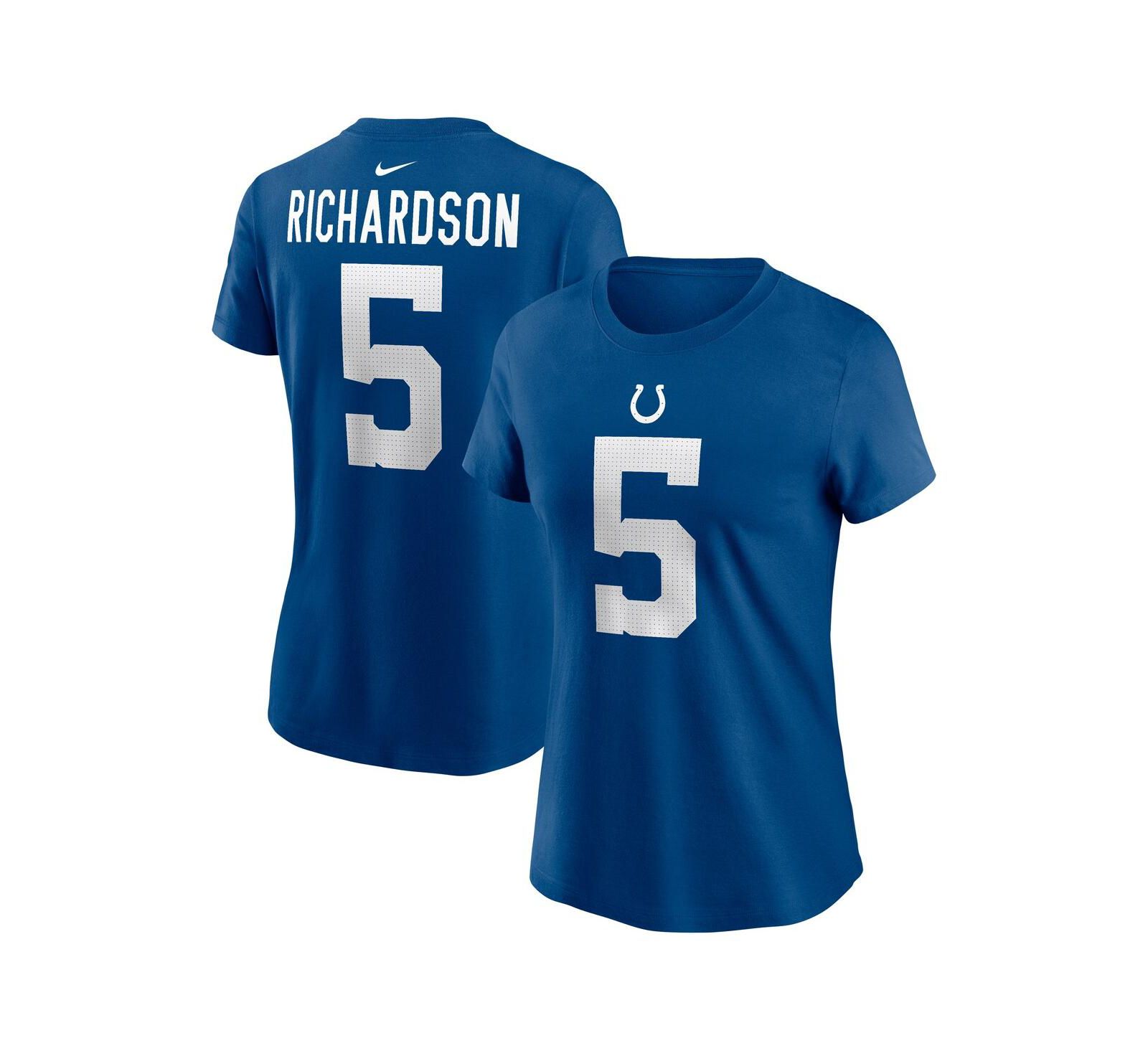Женская футболка Nike Anthony Richardson Royal Indianapolis Colts 2023 NFL Draft First Round Pick Player Name and Number