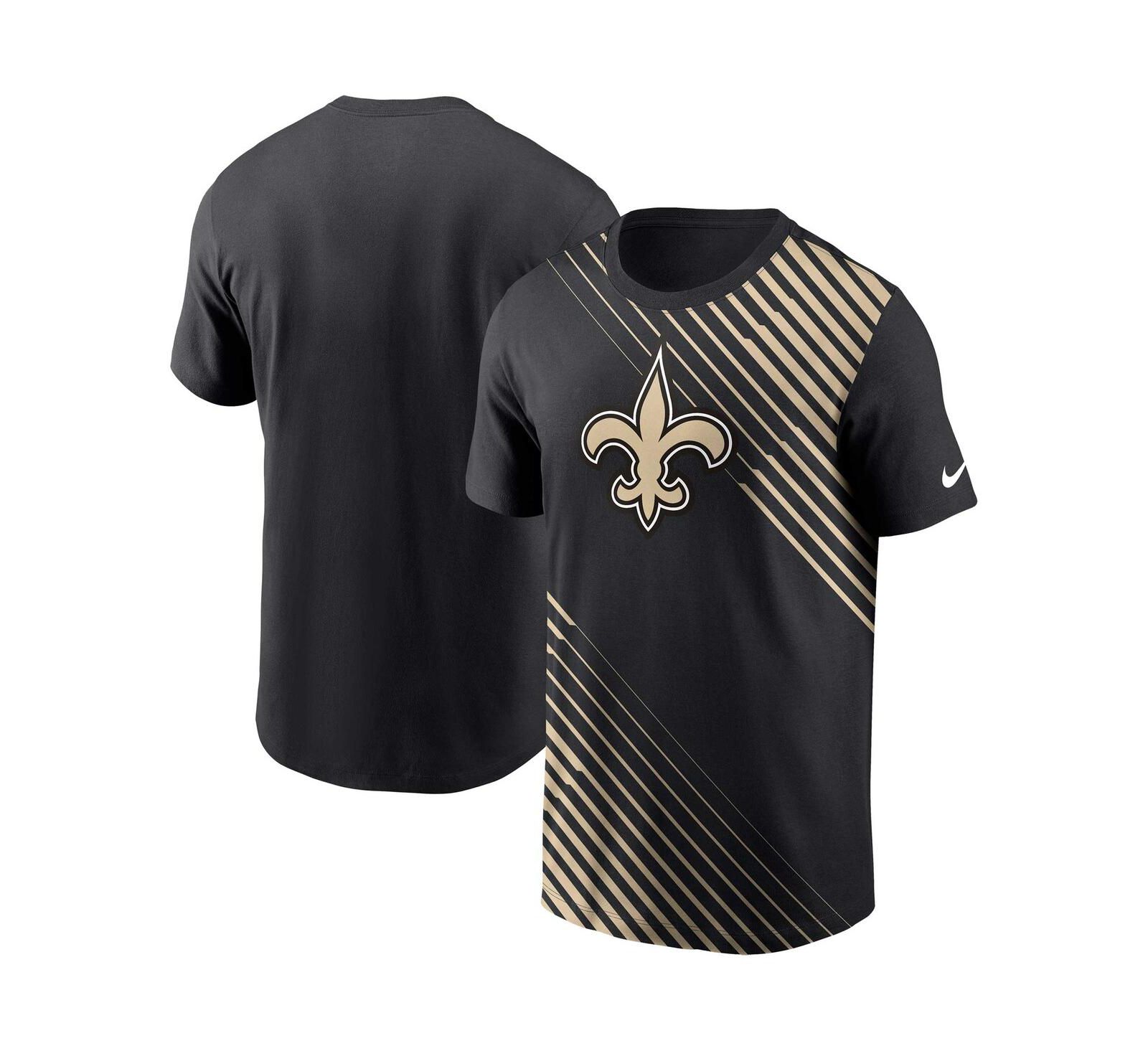 Nike Мужская черная футболка New Orleans Saints Yard Line Fashion Asbury