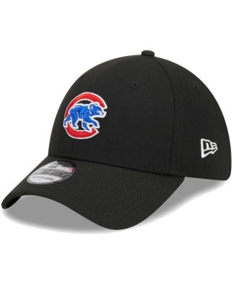 Мужская черная гибкая кепка New Era 39THIRTY с логотипом Chicago Cubs