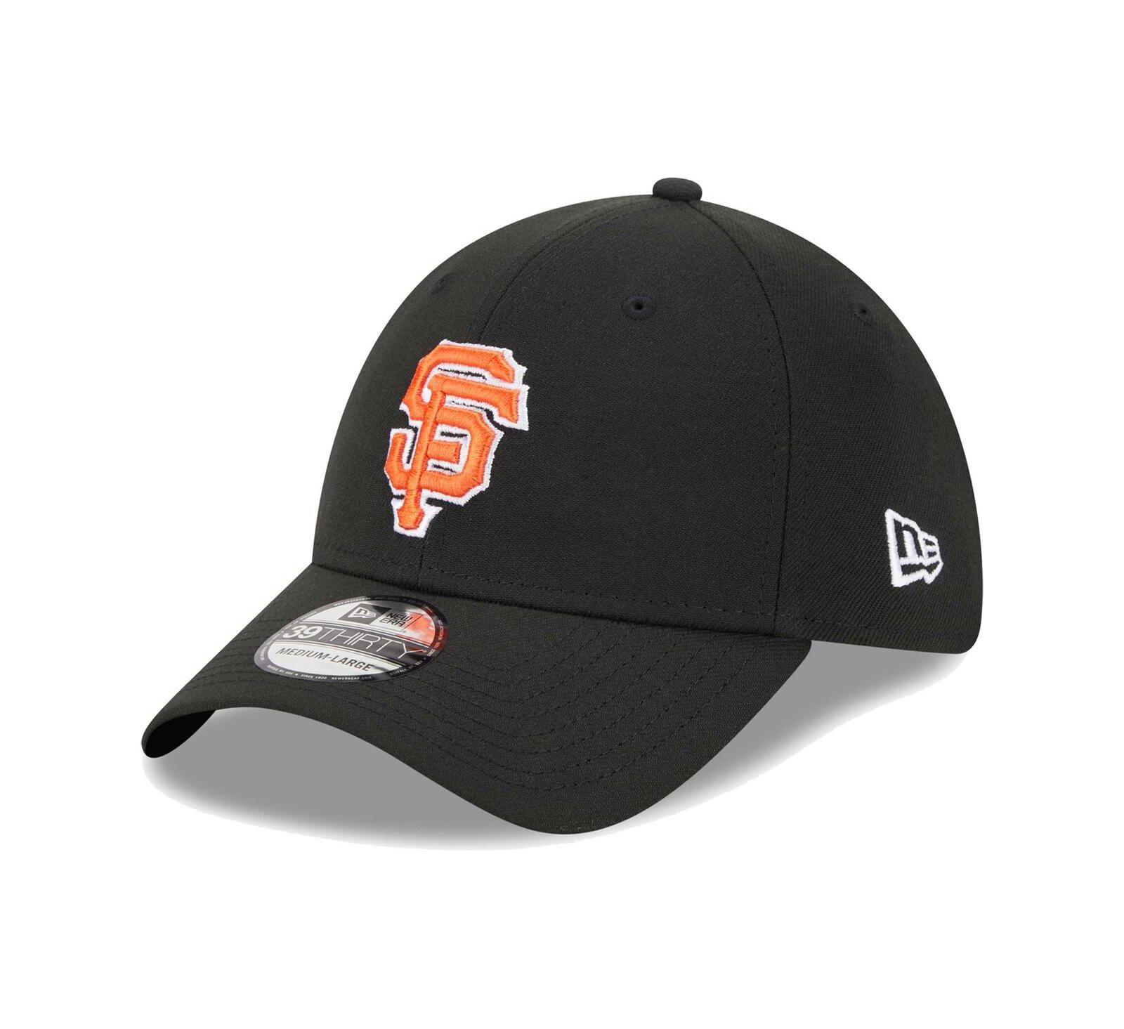 Men's New Era Black San Francisco Giants Logo 39THIRTY Flex Hat