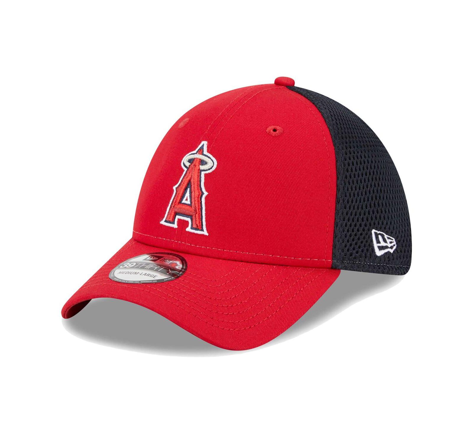 New Era Мужская кепка Red Los Angeles Angels Team Neo 39THIRTY Flex