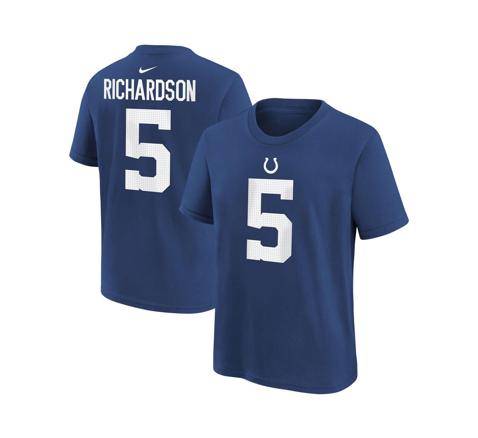 Футболка Nike Anthony Richardson Indianapolis Colts 2023 NFL Draft First Round Pick для мальчиков