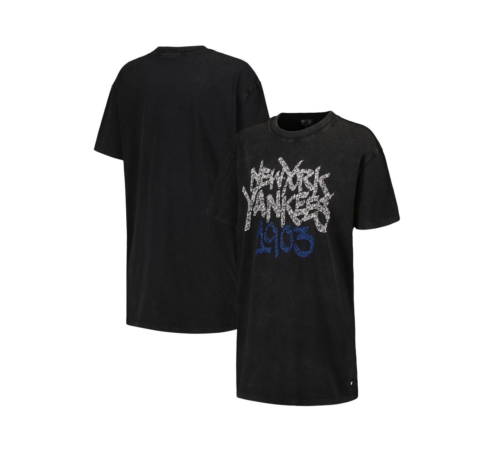Women's The Wild Collective Black New York Yankees T-shirt Dress