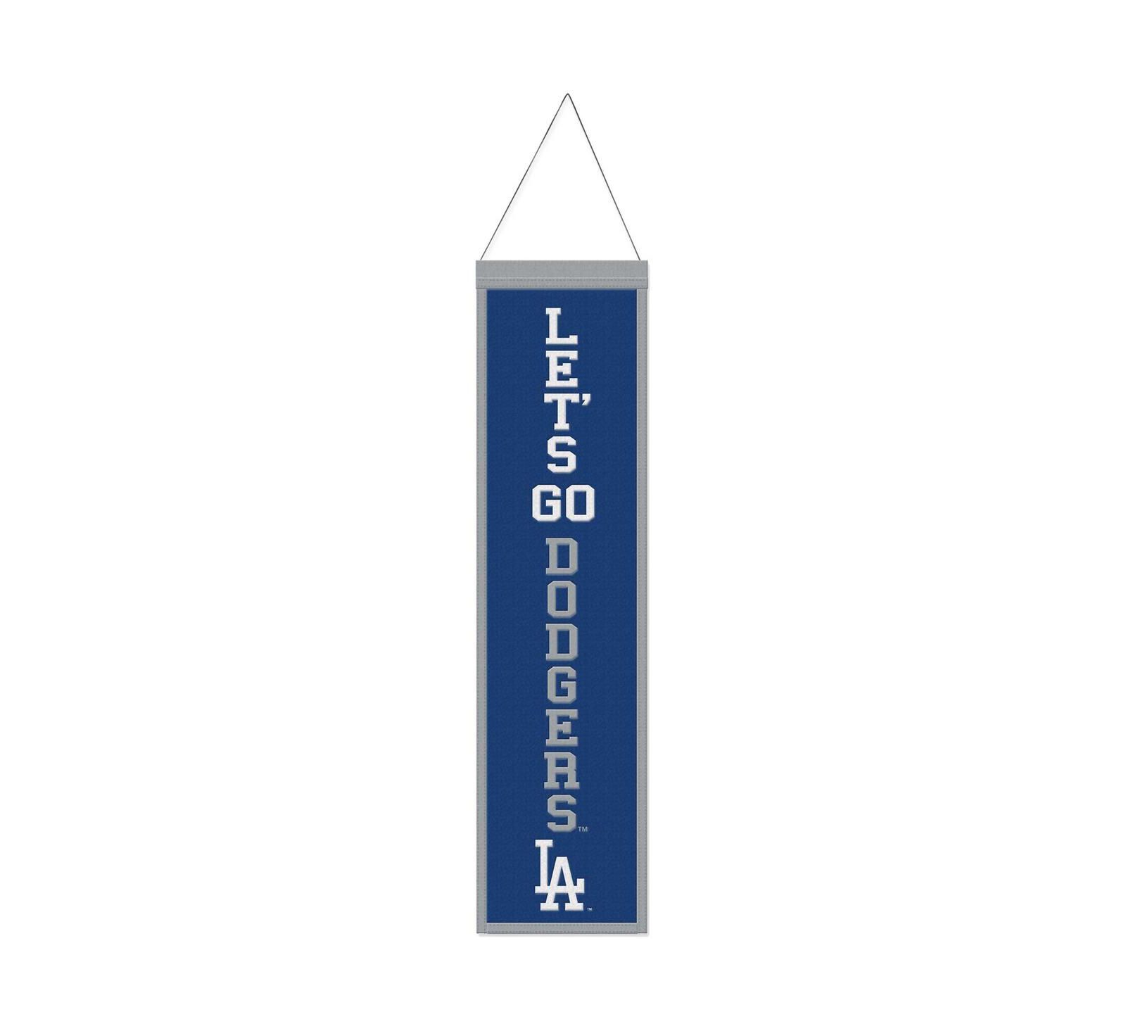 Wincraft Los Angeles Dodgers шерстяной баннер 8" x 32" с лозунгом