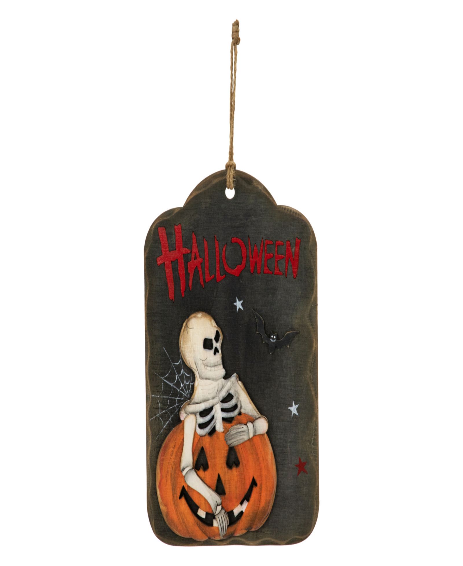 Настенный декор Northlight Skeleton and Jack-O'-Lantern Halloween 9.75"