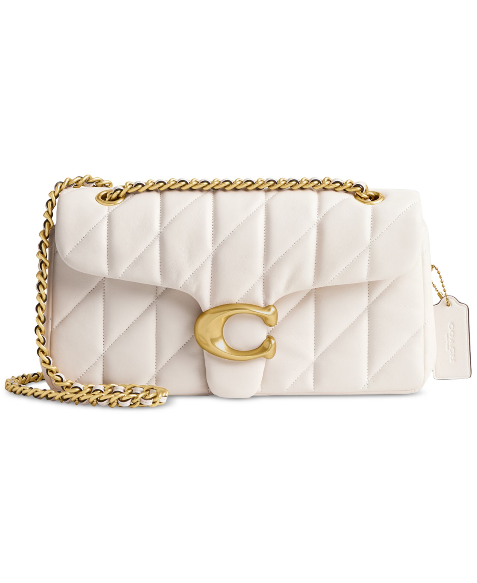 COACH Quilted Tabby Medium Leather Shoulder Bag 26