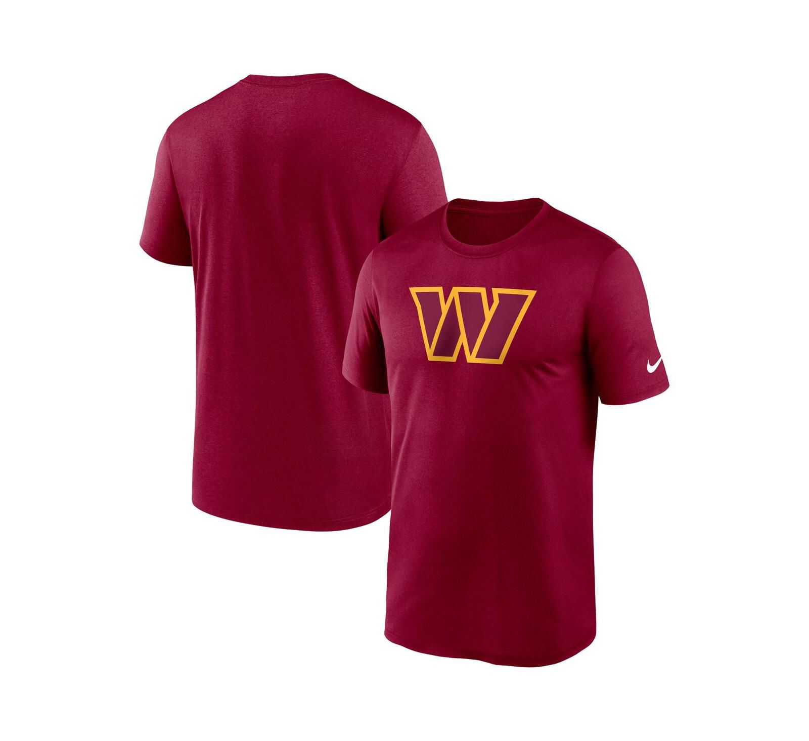 Men's Nike Burgundy Washington Commanders Legend Logo Performance T-shirt