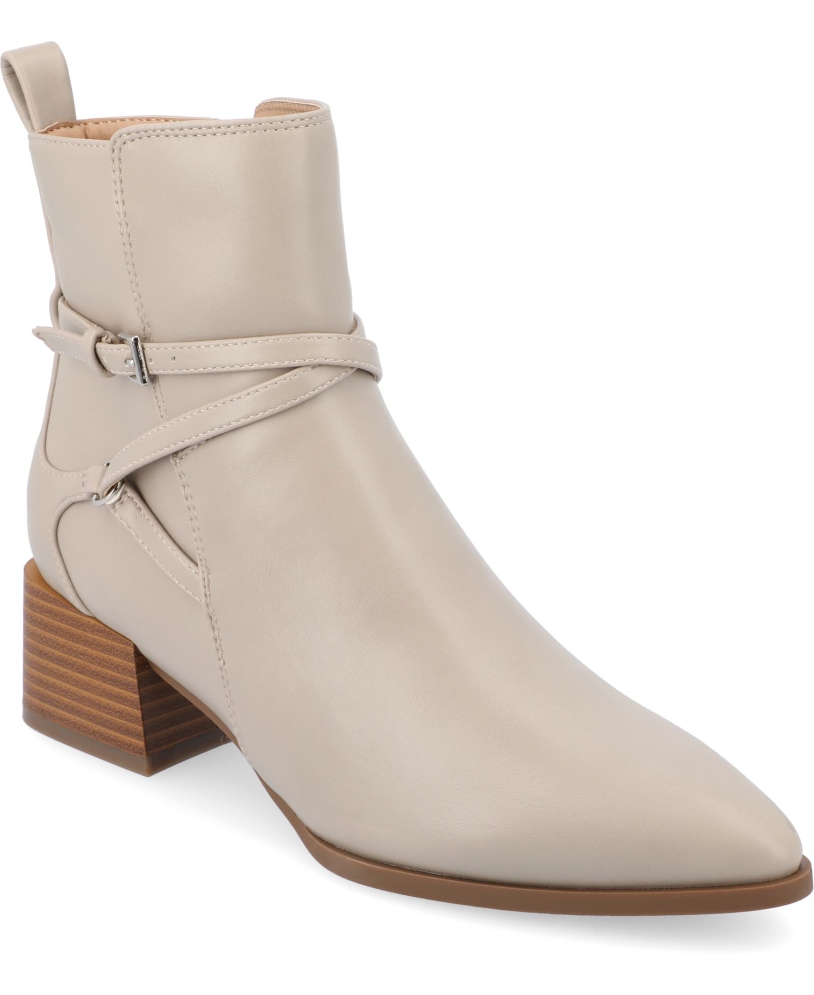 Journee Collection Women's Estelle Stacked Block Heel Booties