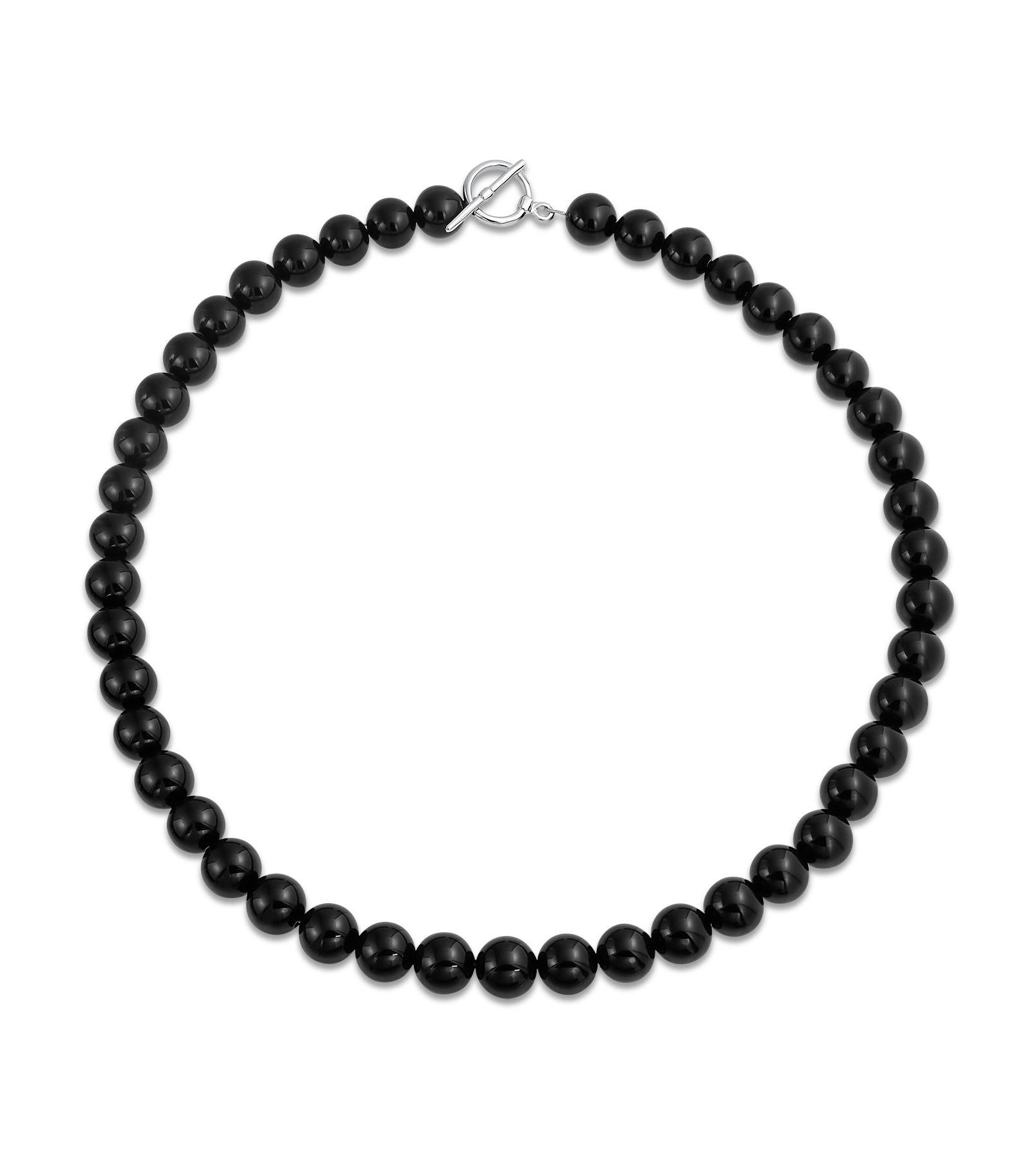 Колье-нитка из черных бусин с множеством камней Bling Jewelry