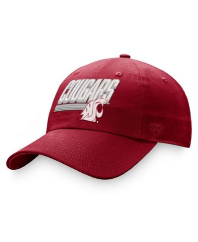 Top of the World Мужская регулируемая кепка Washington State Cougars Slice, цвет Crimson