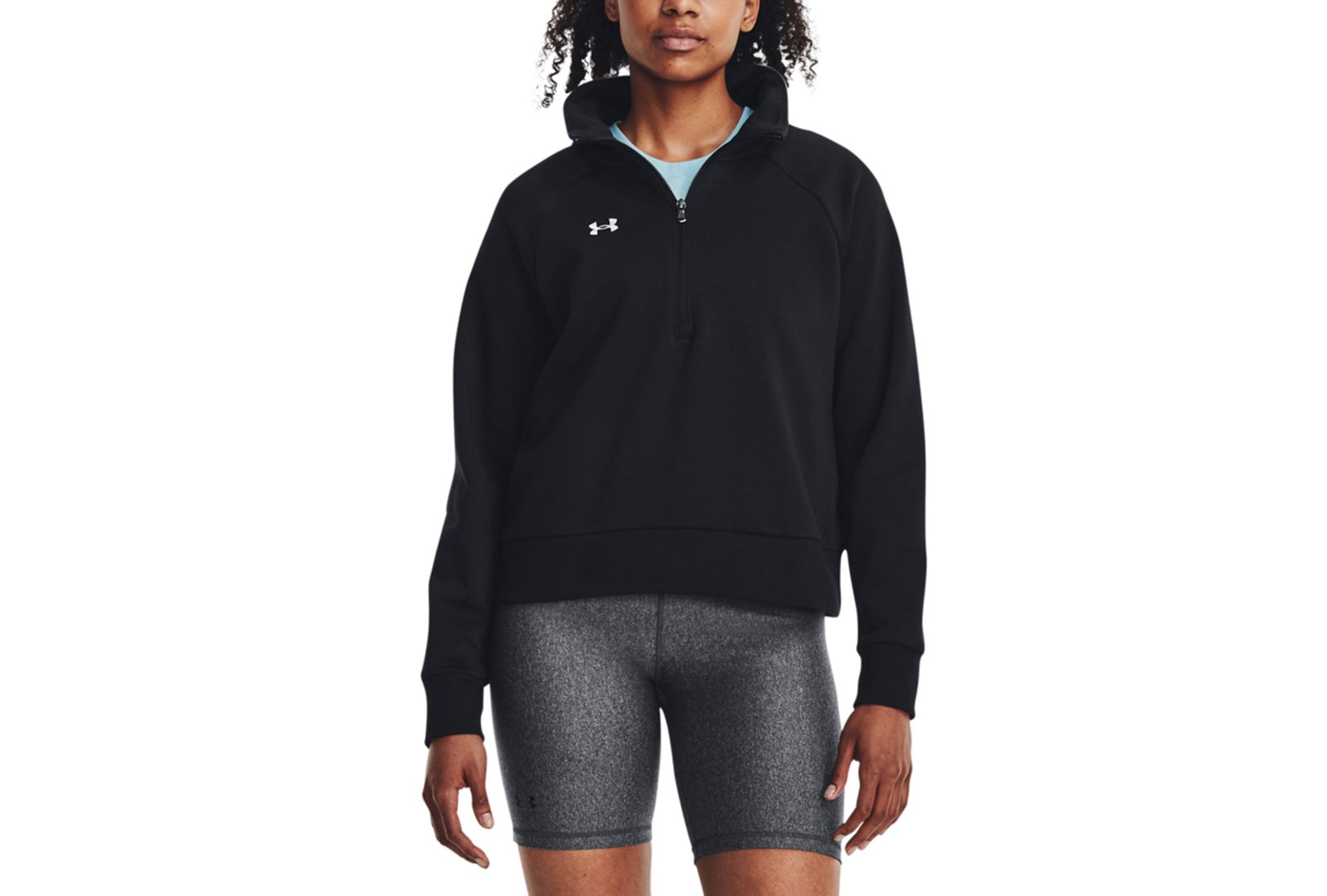 Женский флисовый свитшот Under Armour Rival Fleece Mock-Neck Half-Zip