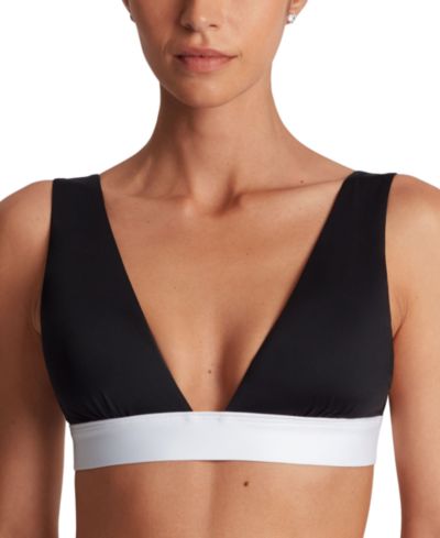 Lauren Ralph Lauren Women's Banded Modern V-Neck Bikini Top