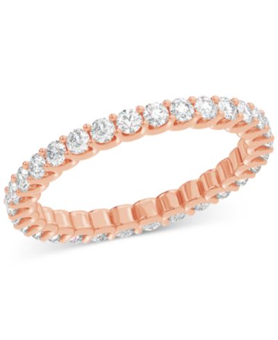 Помолное обручальное кольцо Diamond Eternity Band (1 ct. t.w.) в Platinum или 14k Gold