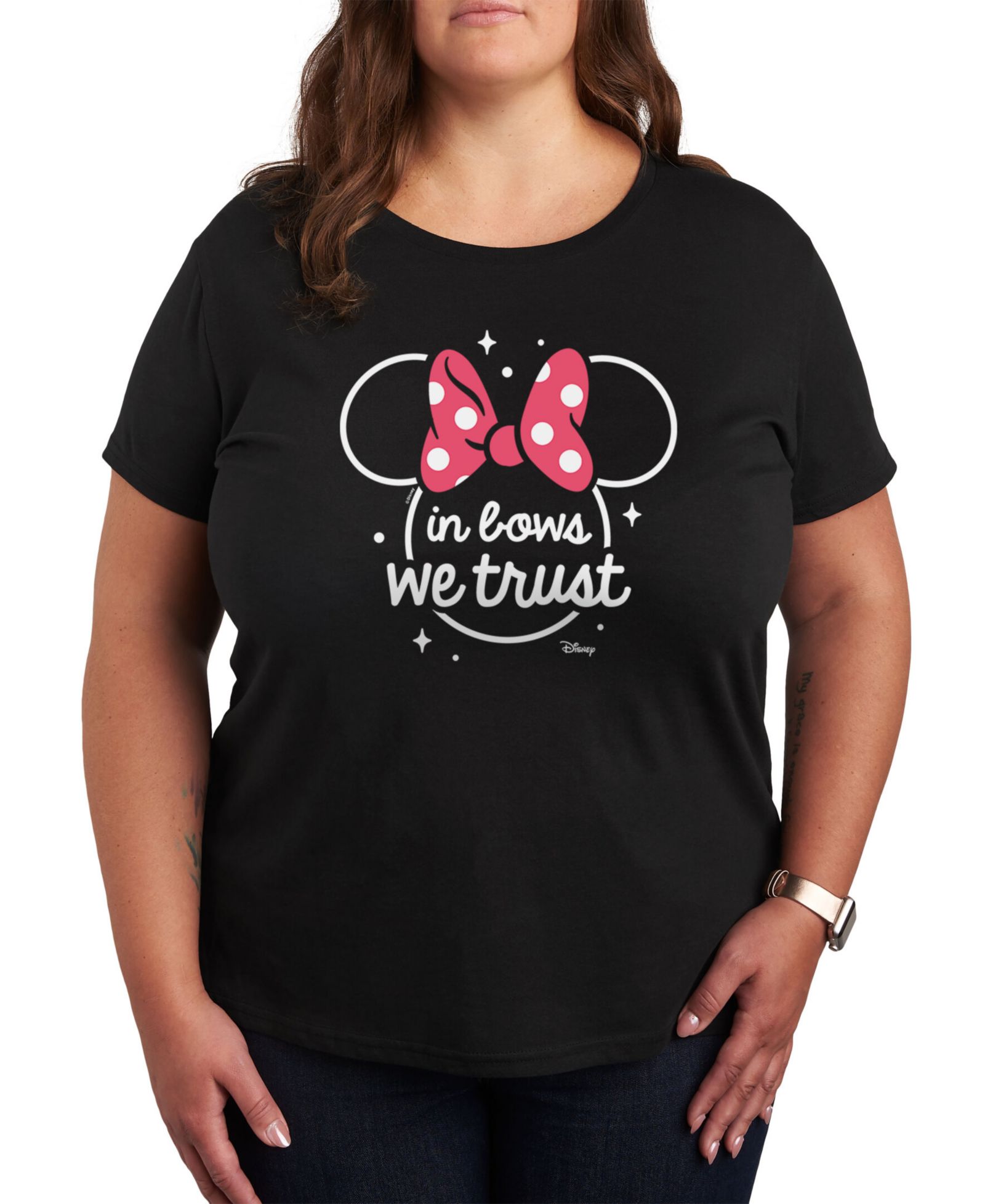 Hybrid Apparel Trendy Plus Size Minnie Mouse Graphic T-shirt