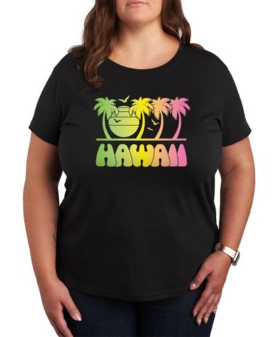Hybrid Apparel Trendy Plus Size Destination Hawaii Graphic T-shirt