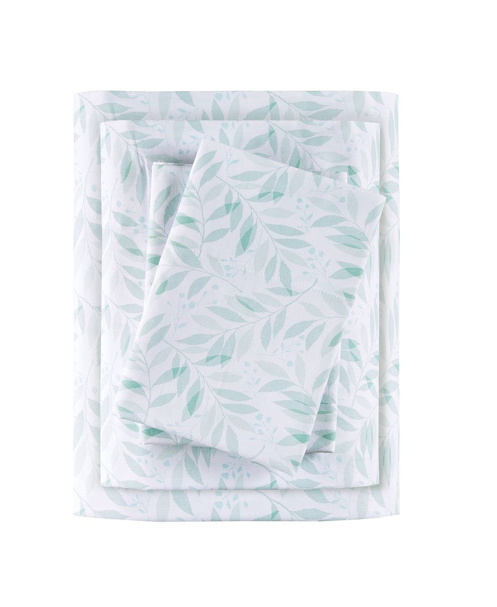Комплект из 4 простыней Madison Park Essentials Printed Cotton Percale, Queen