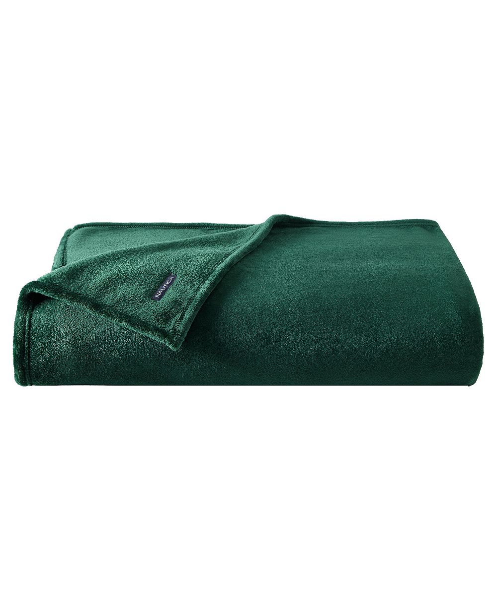 Плед Nautica Solid Ultra Soft Plush Fleece, Full/Queen