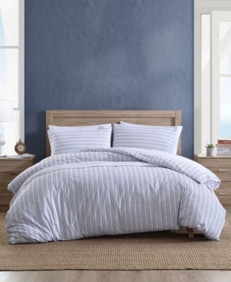 Двустороннее пододеяльное покрывало Nautica Beaux Stripe Cotton, King