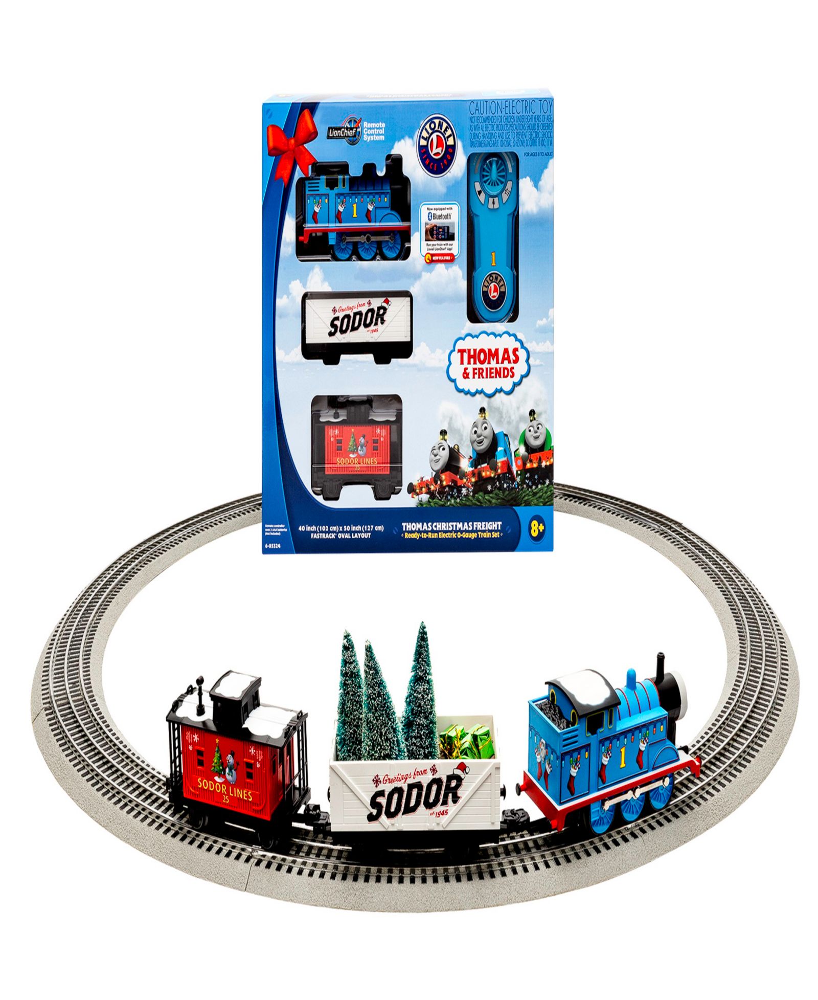 Рождественский набор поездов Lionel O Gauge Thomas and Friends с Bluetooth и пультом дистанционного управления