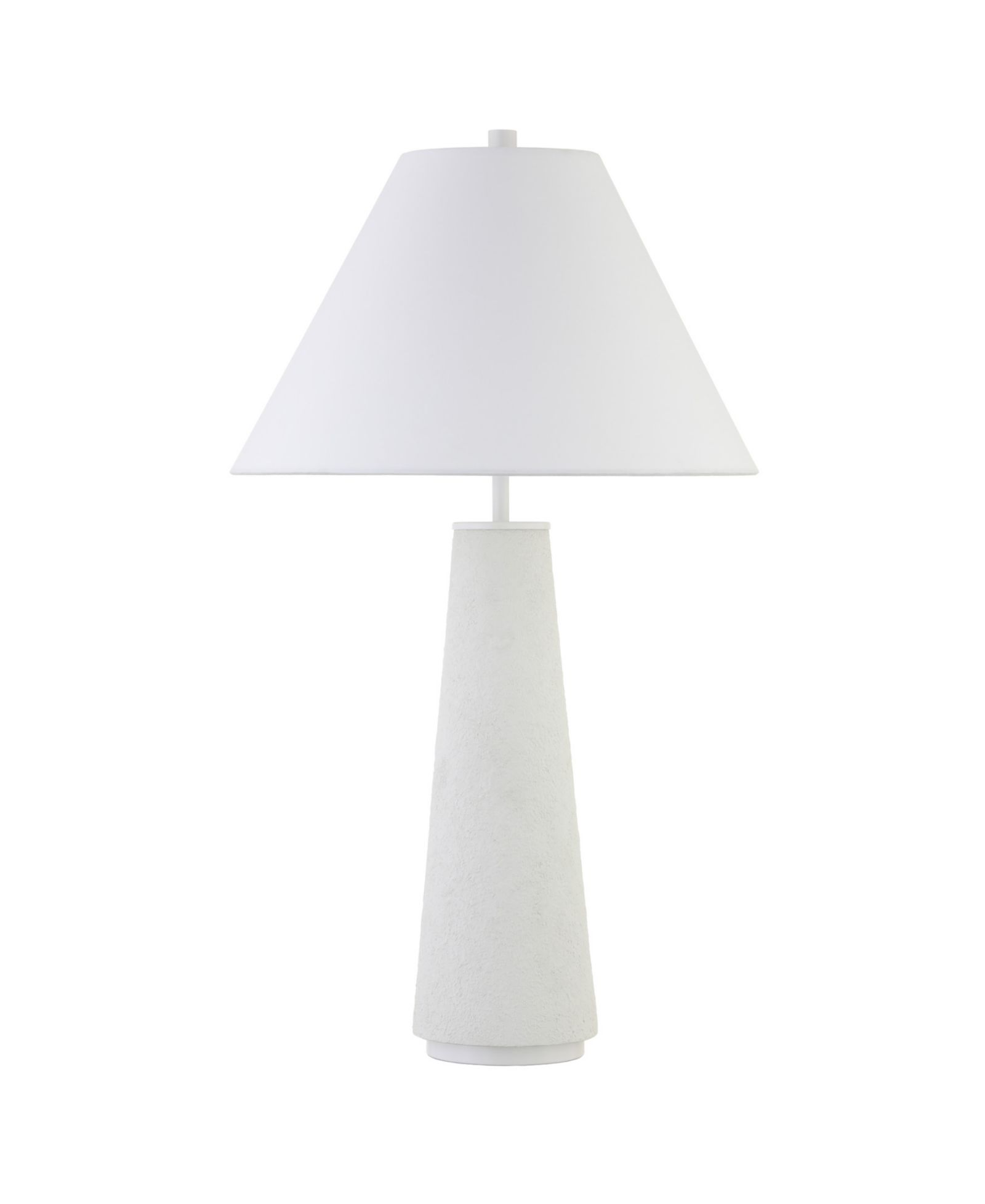 Hudson & Canal Ingalls 28" Tall Monochrome Table Lamp with Linen Shade