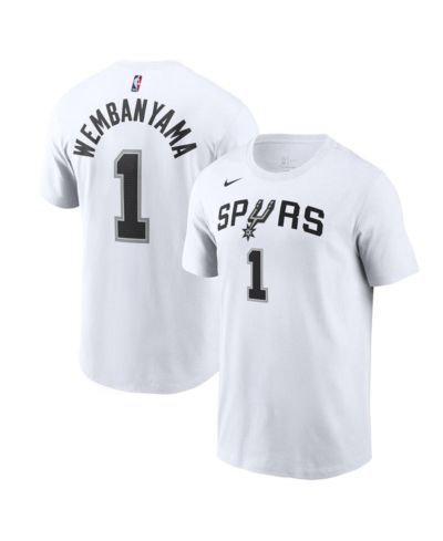 Мужская футболка Nike Victor Wembanyama White San Antonio Spurs 2023 NBA Draft First Round Pick Name and Number