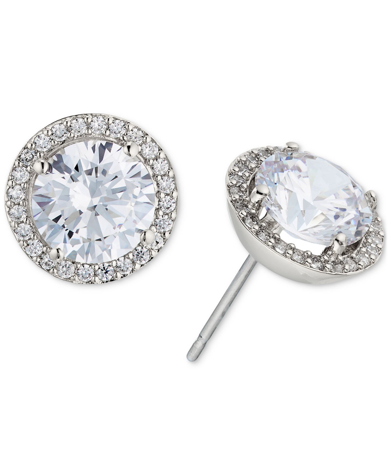 Eliot Danori Crystal Halo Stud Earrings