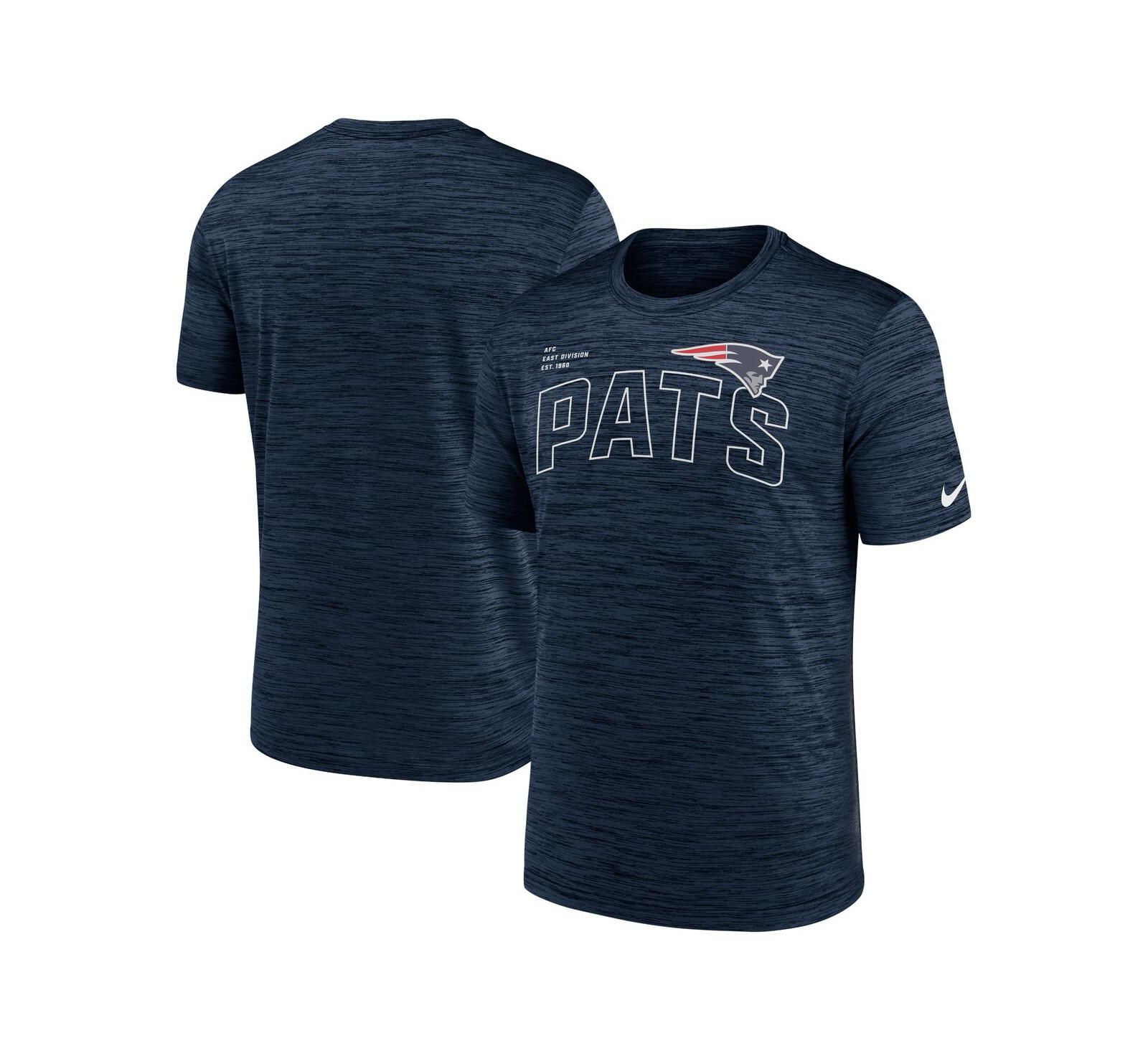 Мужская футболка Nike Navy New England Patriots Velocity Arch Performance