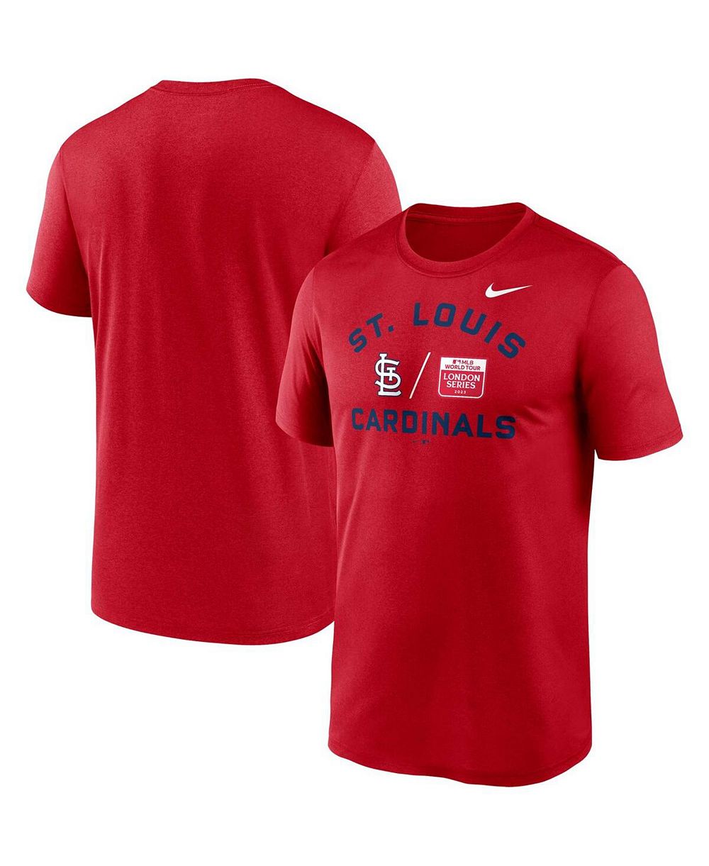 Men's Nike Red St. Louis Cardinals 2023 MLB World Tour: London Series Legend Performance T-shirt