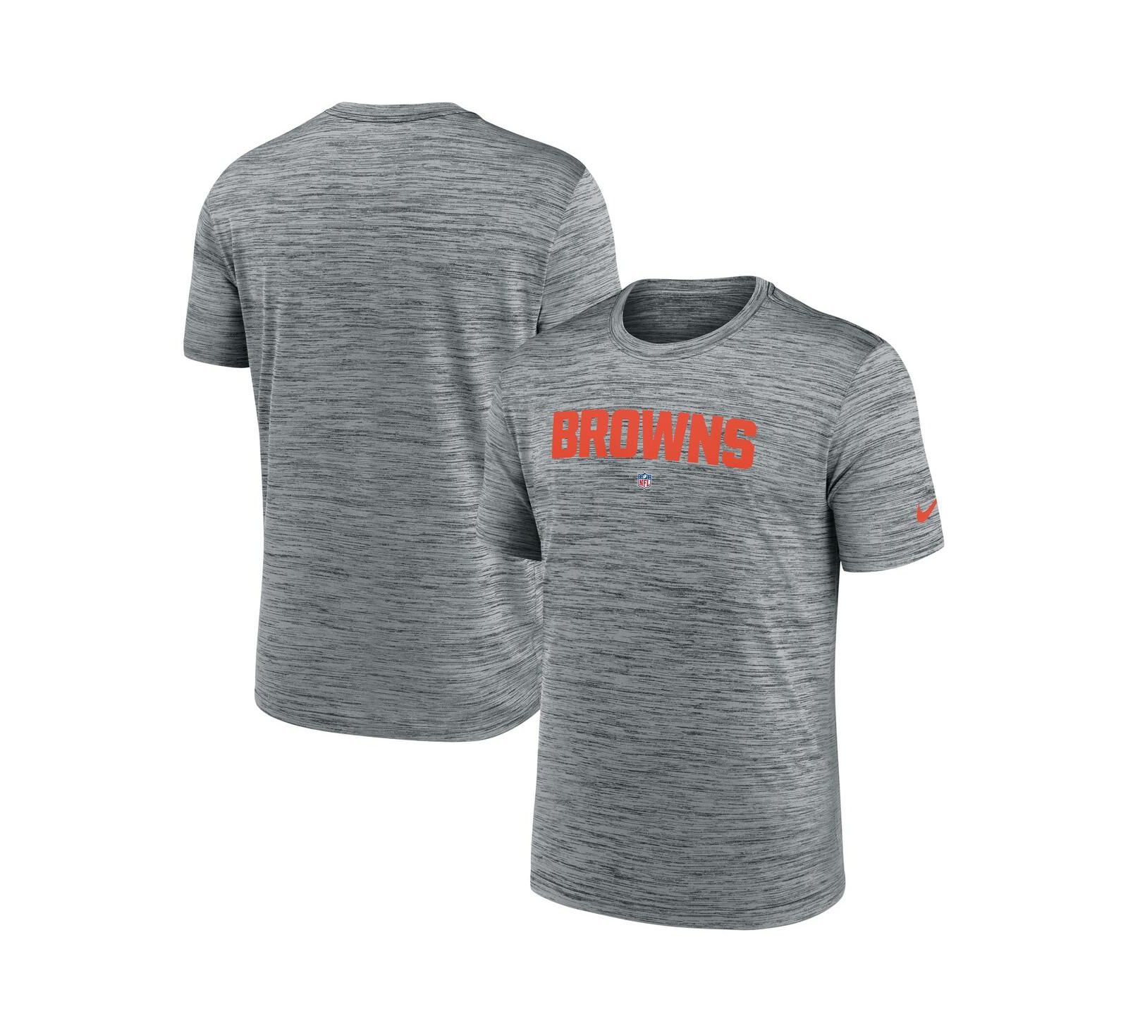 Men's Nike Gray Cleveland Browns Velocity Performance T-shirt