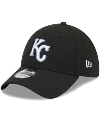 New Era Мужская черная кепка Kansas City Royals Logo 39THIRTY Flex