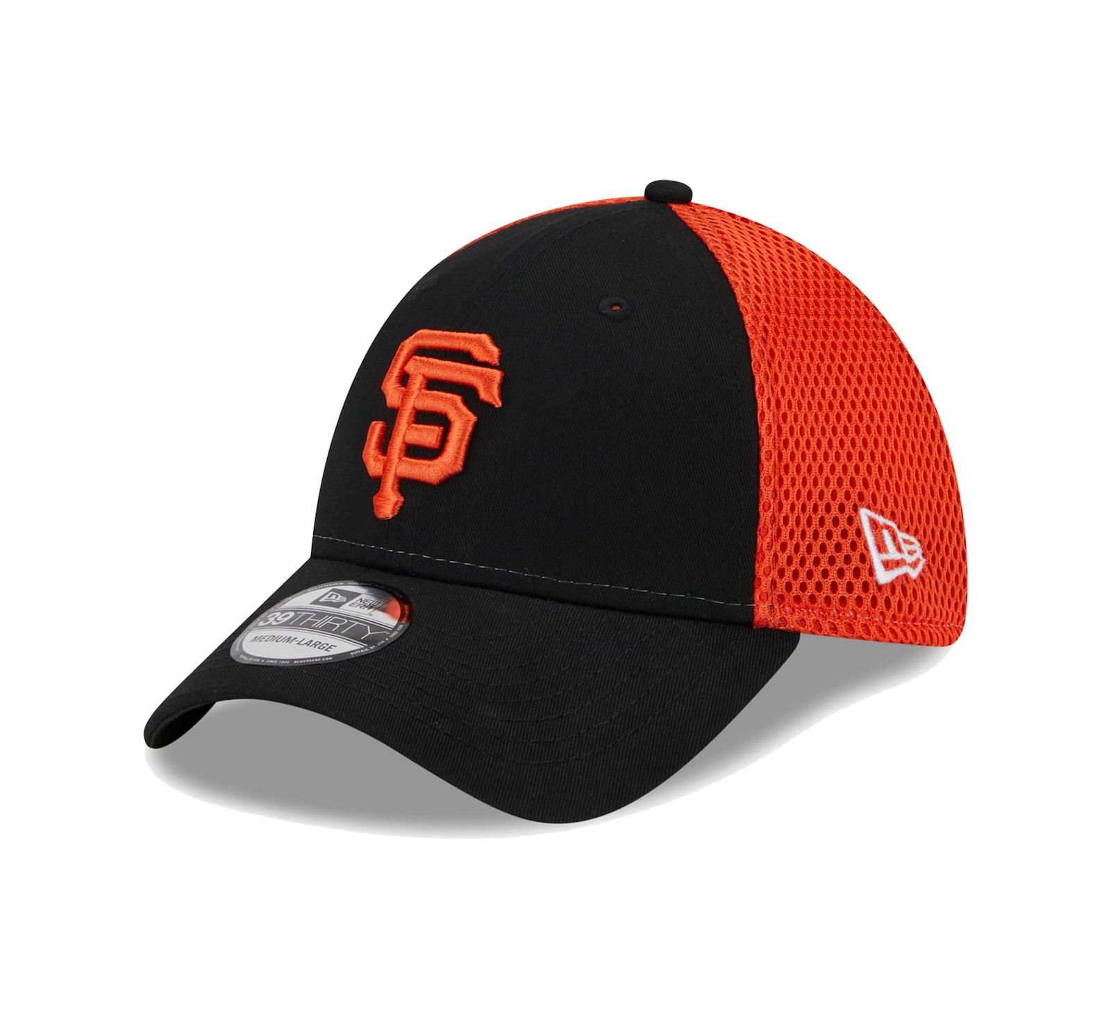 Men's New Era Black San Francisco Giants Team Neo 39THIRTY Flex Hat