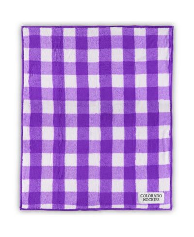 Colorado Rockies плед Buffalo Check Frosty Fleece, 50'' x 60''
