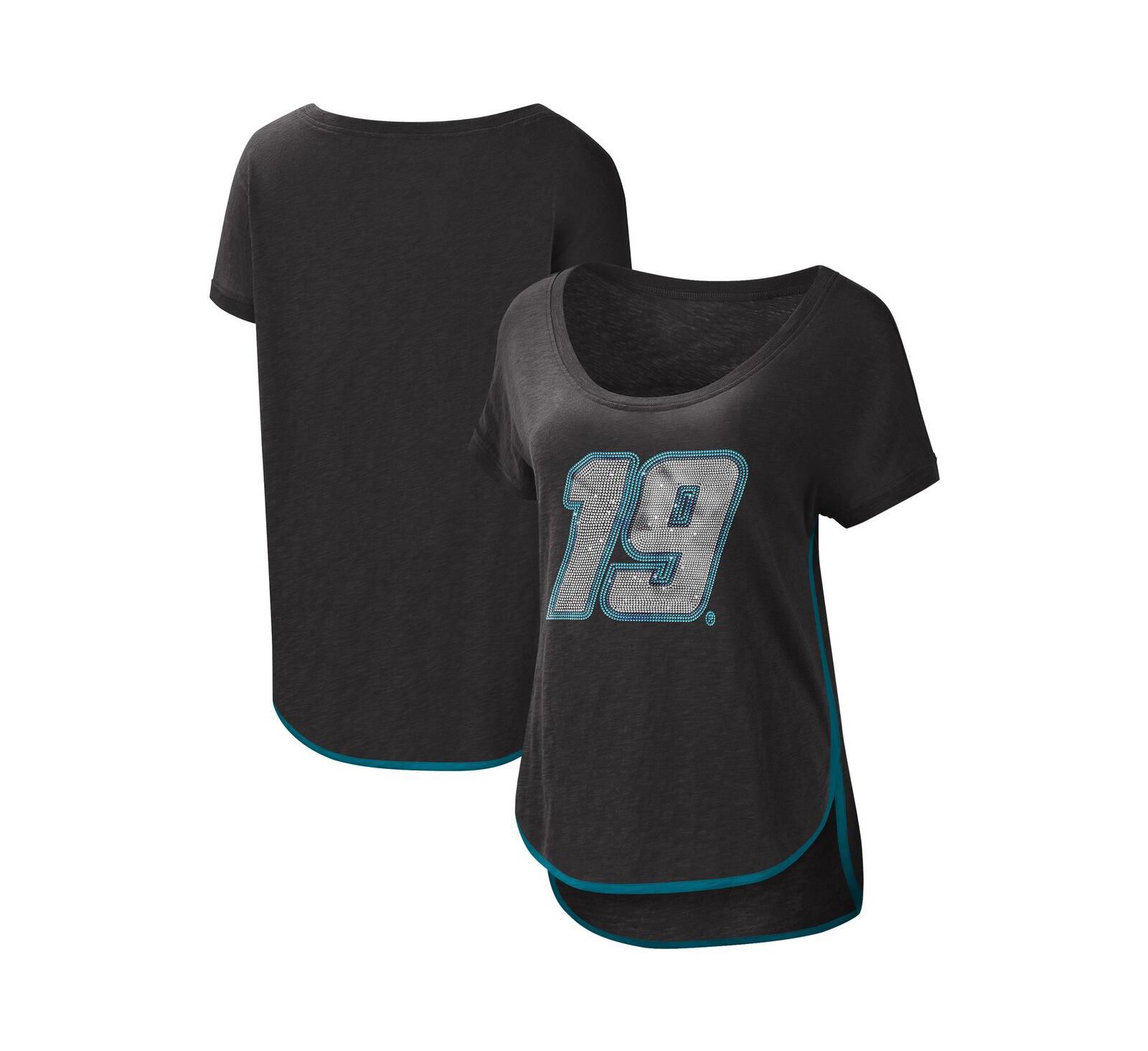 Женская футболка G-III 4Her by Carl Banks Black Martin Truex Jr Rookie с круглым вырезом
