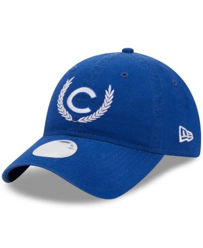 Женская кепка New Era Chicago Cubs Leaves 9TWENTY, королевский синий