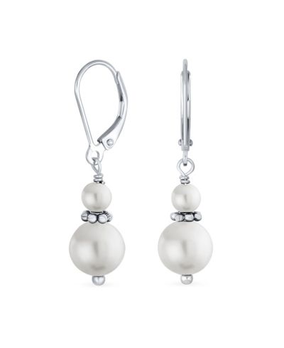 Bling Jewelry Серьги-подвески с бусинами из зеленого авантюрина и серебра в стиле Bali