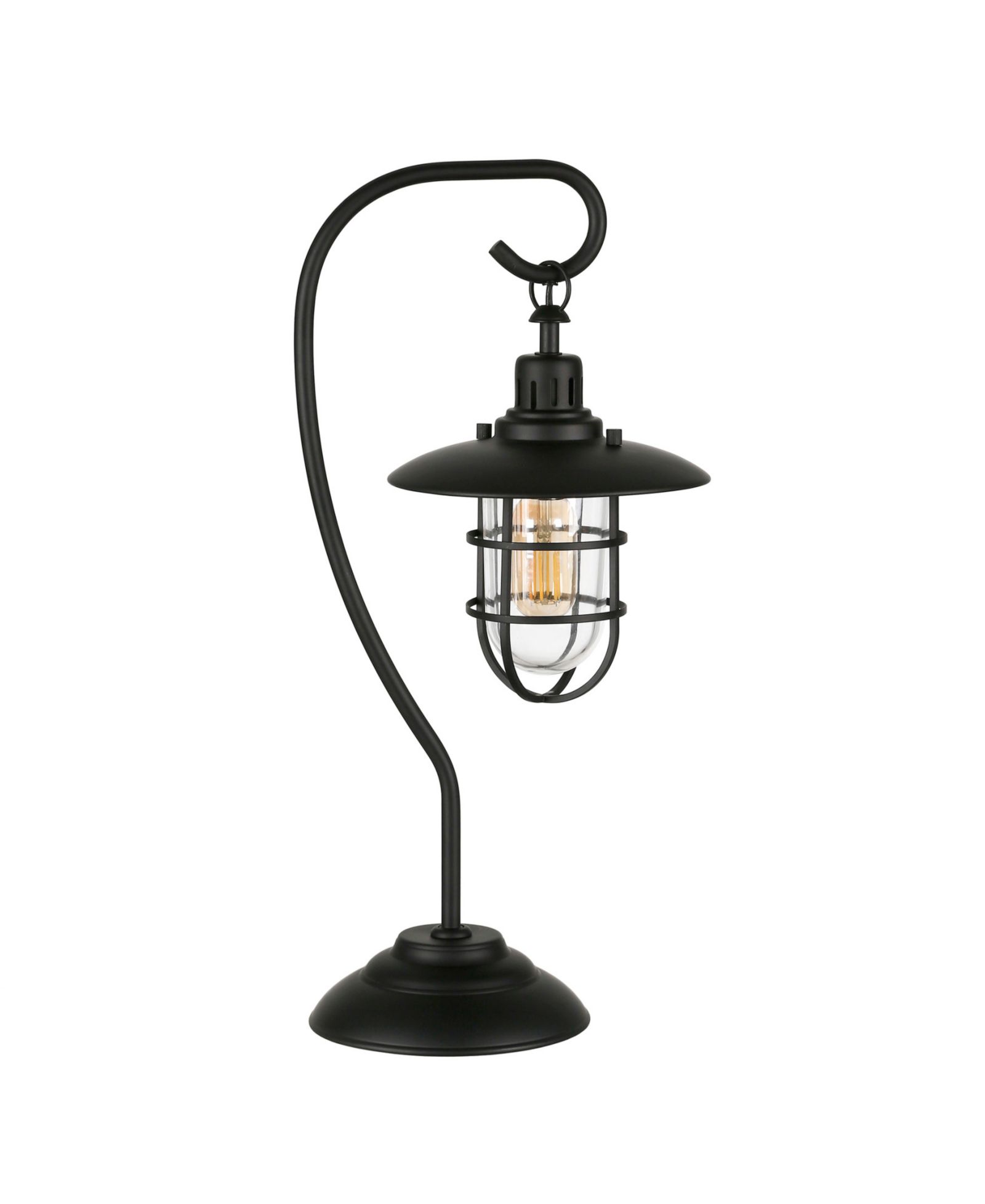 Настольная лампа Hudson & Canal Bay 22" Glass and Metal Shade Tall Nautical
