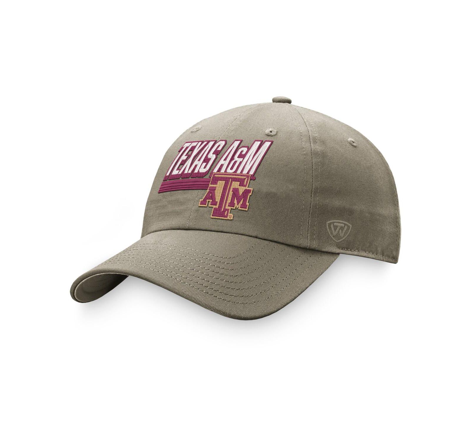 Men's Top of the World Khaki Texas A&M Aggies Slice Adjustable Hat