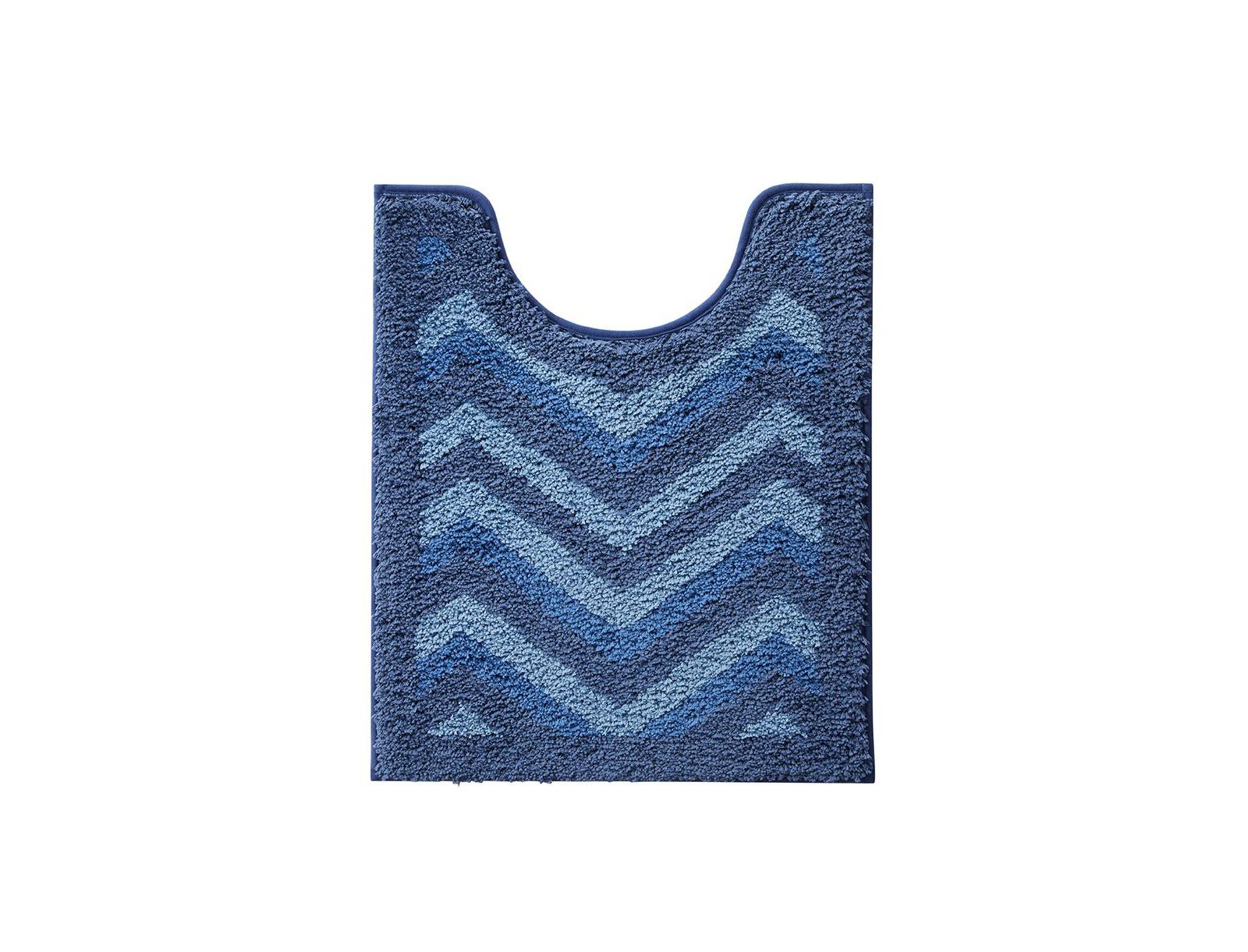 Clara Clark Мягкий нескользящий коврик для ванной - Chevron Design - 20"x24"