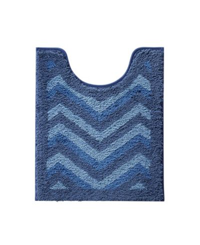 Clara Clark Ultra Soft Non Slip Shaggy Bath Rug - Chevron Design - Counter 20"x24"