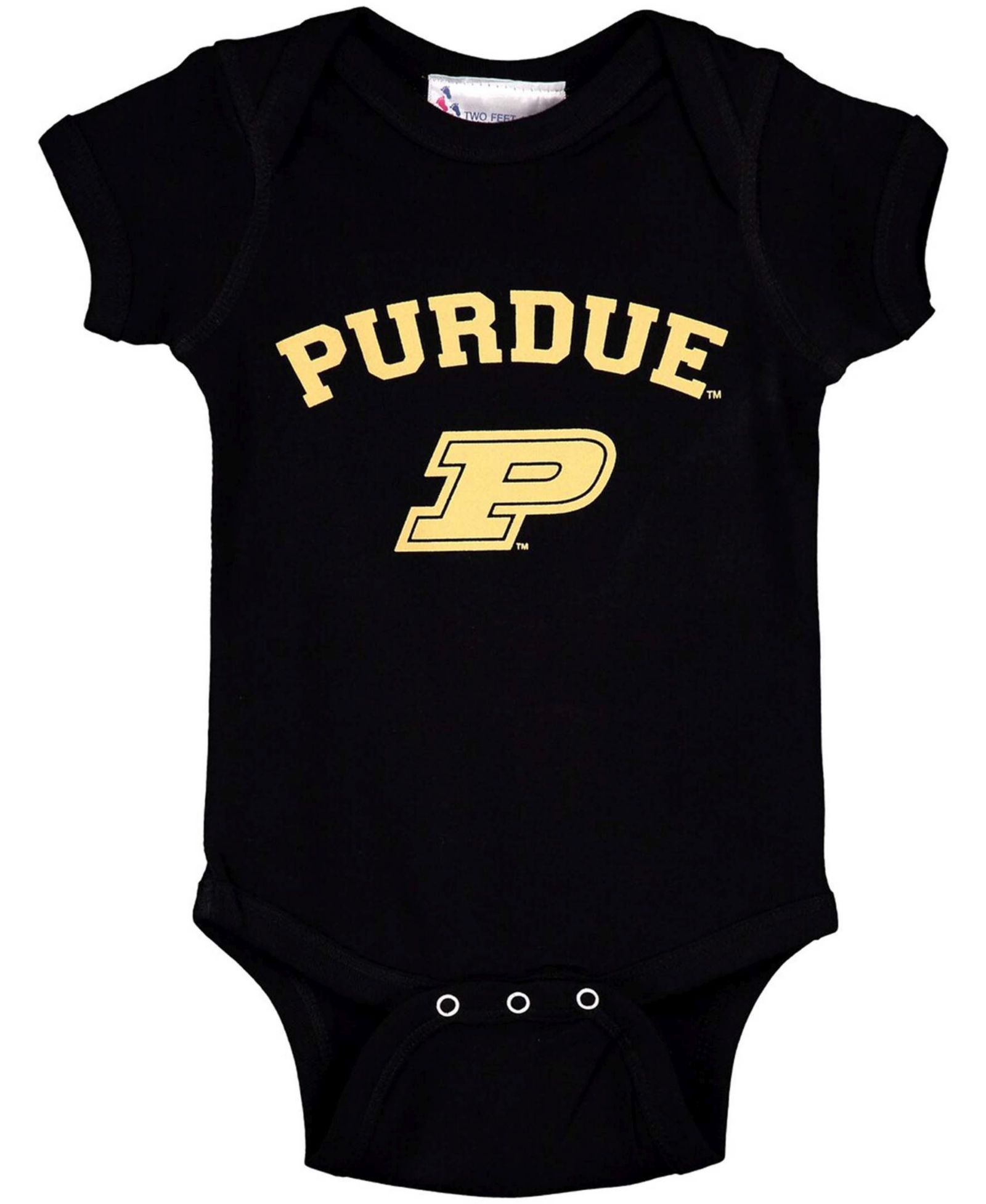 Детский боди для мальчиков и девочек Purdue Boilermakers с логотипом, черный