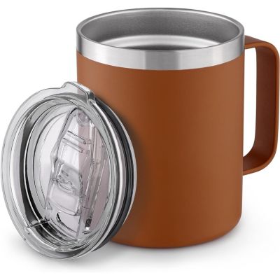 Термокружка Zulay Kitchen 12oz из нержавеющей стали с крышкой и ручкой