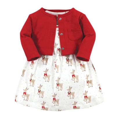 Детский комплект из платья и кардигана Hudson Baby Cotton