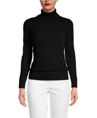 Lands' End Women's Cashmere Turtleneck Sweater