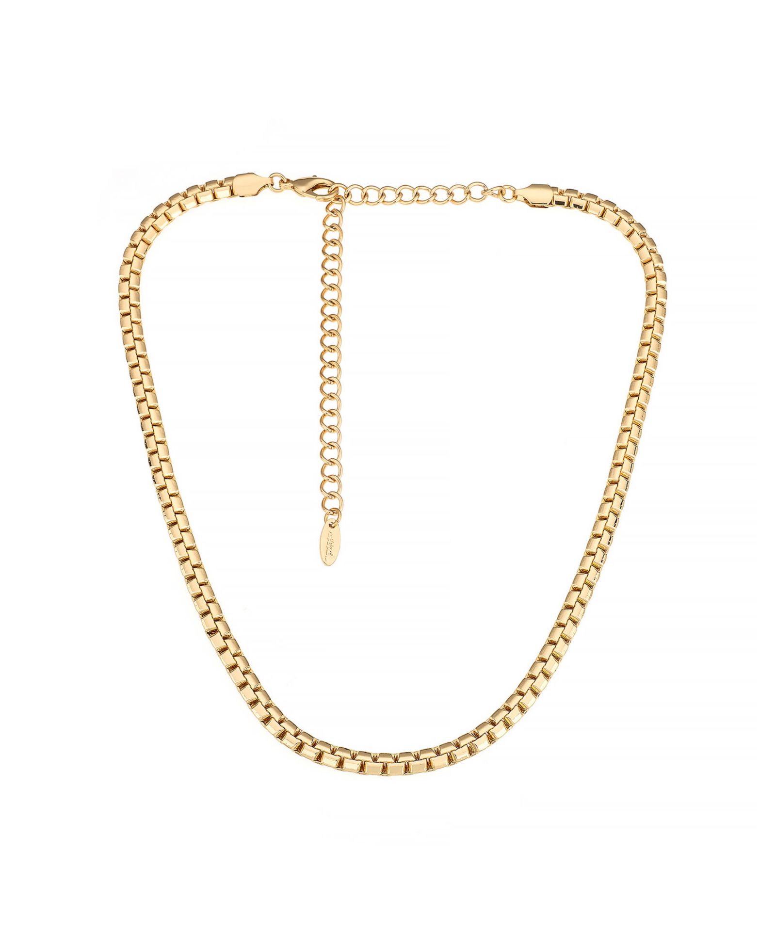 ETTIKA колье Single Rolo Chain, позолота 18K