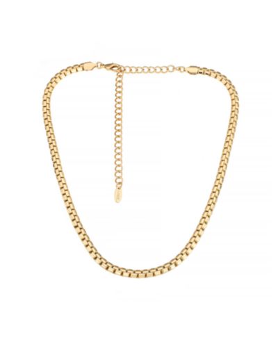 ETTIKA колье Single Rolo Chain, позолота 18K